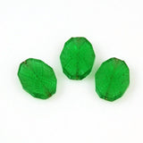 Green Crystal Bohemian Beads - Antique Art Deco