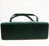 Bottom of Martin Van Schaak Green Lizard Purse 