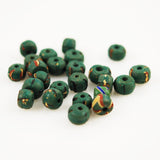 African Trade Venetian Green Striped Beads