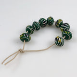African Green Glass Trade Beads