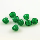 Vintage Green Striped Beads