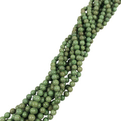 Turquoise Round Green Beads 4, 6, 8 & 10mm