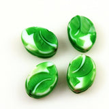 Lime Green Oval Beads