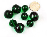 Baroque Emerald Green Beads -Vintage