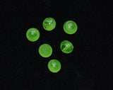 Lamp Work Lime Green Round Beads 8-9mm