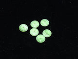 Green & White Frosted Rondelles 50