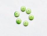 Green & White Frosted Rondelles 50