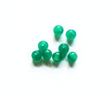 Green Glass Round Beads 4mm 