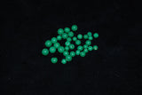 Dark Green Glass Opaque Round Beads 4 & 5mm