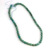 Green Turquoise Barrel Beads 