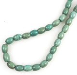 Natural Green Turquoise Barrel Beads 