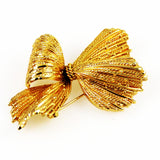 Henkel and Grosse Gold Bow Brooch Vintage