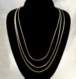 Henkel and Grosse Tri-Color Gold Snake Necklace Vintage