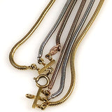 Henkel and Grosse Tri-Color Gold Snake Necklace Vintage