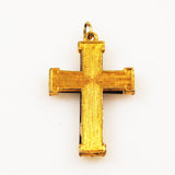 Guilloché Enamel Gold Cross