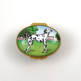 Halcyon Days Dalmatian Enamel Box By Tiffany & Co