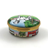 Halcyon Days Dalmatian Enamel Box By Tiffany & Co