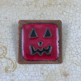 Vintage Halloween Jack-O-Lantern Brooch