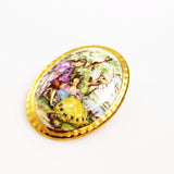 Harleigh Fine China Painted Brooch English