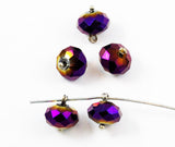 Faceted Black Heliotrope Pendant Beads