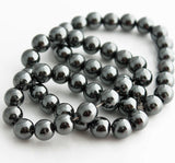 Hematite 4mm rounds beads