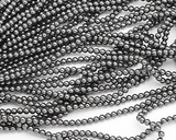 Hematite 4mm rounds beads