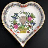 Herend Heart Bowl Indian Basket