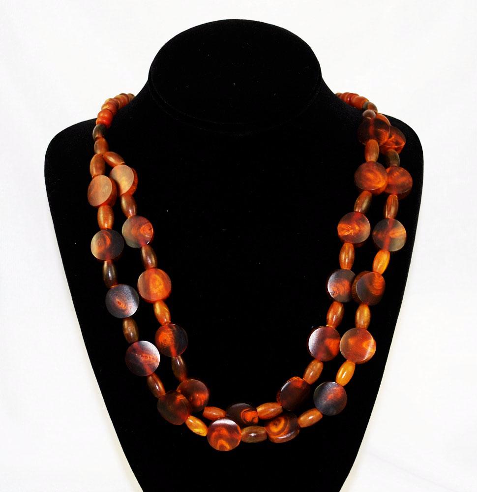 Multi-Strand Horn Necklace