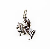 Sterling Silver Native American Horse Rider Charm