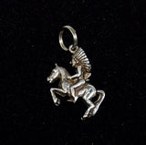 Sterling Silver Native American Horse Rider Charm