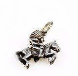 Sterling Silver Native American Horse Rider Charm