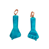 Turquoise Figa Fist Pendants 