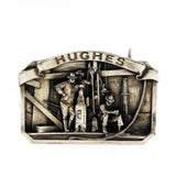 Hughes Tool Pewter Belt Buckle