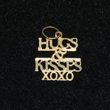14K Gold Hugs & Kisses Charm