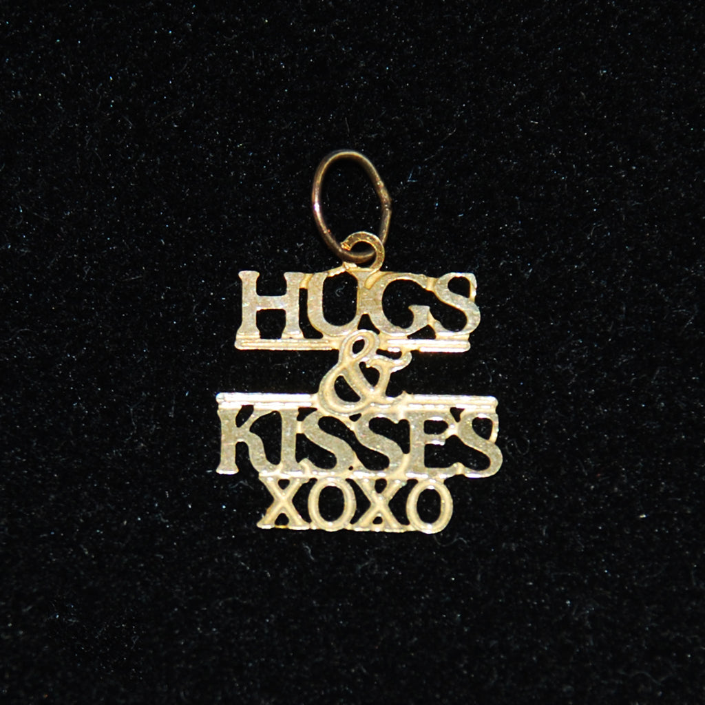 Gold Hugs & Kisses Charm
