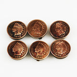 Indian Head Coin Button Covers or Cuff Links