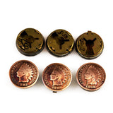 Indian Head Coin Button Covers or Cuff Links