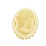 Antique Ivory & Celluloid Cameo Brooch