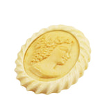 Antique Ivory & Celluloid Cameo Brooch