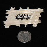 Antique Victorian Ivory Mother Brooch