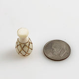 Vintage Ivory & Gold Mini Vase