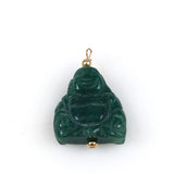 Carved Green Jade Buddah Pendant