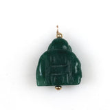 Carved Green Jade Buddah Pendant
