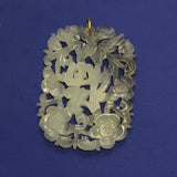 Carved Chinese jade pendant