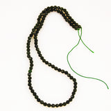 Green Nephrite jade 4mm faceted beads