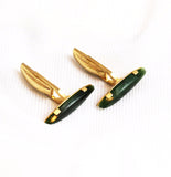 Jade Cuff Links