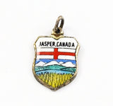 Vintage Jasper, Canada Travel Shield Charm