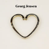 Georg Jensen Sterling Silver Heart Key Ring #44