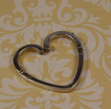 Georg Jensen Sterling Silver Heart Key Ring #44