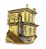 Back of JJ Greek Revival Parthenon Brooch 